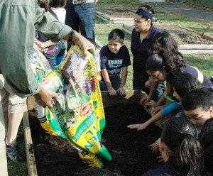 Youth gardening is one of the activities emphasized by the Texas Grow!Eat! Go! program. (Texas A&M AgriLife Extension Service photo by Paul Schattenberg)